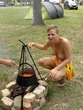 Hungarian Wife Naked In Public Camping And Home Nudity - #158