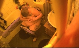 Chubby Wife With Big Hooters Caught Peeing On Hidden Cam