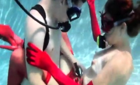 Sultry Redhead Mistress Feeds Her Lust For Cock Underwater 