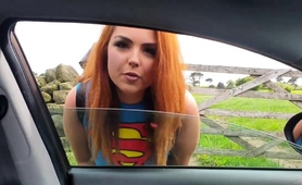 redhead-hitchhiker-with-marvelous-tits-blows-a-cock-outdoors