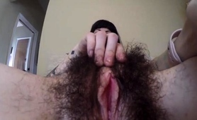 Amateur Brunette Milf Exposes Her Hairy Bush On Webcam