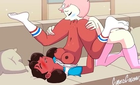 Voluptuous Cartoon Babe Gets Squirting Pussy Eaten Out